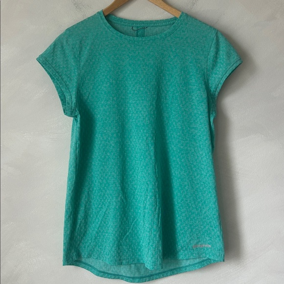 Patagonia Ridge Flow Moisture Wicking Running T Shirt Size M - Picture 2 of 6